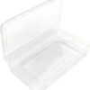 Large Capacity Clear Pencil Case, Plastic Pencil Boxes Stackable Design, Supply Boxes for Kids Boys School Classroom,1 Pack