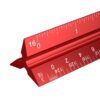 Architectural Scale Ruler: 12" Imperial Aluminum Alloy Metal Architecture Measuring Tools, Engineering Drafting Construction Drawing Blueprints Triangular Architect Scaling Rulers 12 Inches