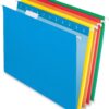 Hanging File Folders,  Size, Assorted Colors, 1/5-Cut Adjustable Tabs, 25 Per Box (81663)