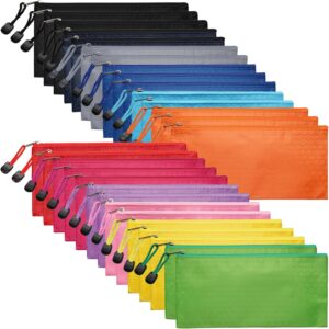 29pcs Zipper Pencil Pouches, Small Zipper Pencil Bags, Waterproof Pencil Cases, for Office School Travel Cosmetics 12 Colors