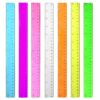 Color Transparent Ruler Plastic Rulers - Ruler 12 inch, Kids Ruler for School, Ruler with Centimeters, Millimeter and Inches, Assorted Colors, Clear Rulers, 7 Pack School Rulers