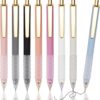 Pens Ballpoint Black Ink 1.0 mm Pen Medium Point Smooth Writing for Journaling Office Supplies Cute Pen for Women Men, 8 Pcs