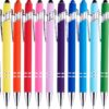12 Pack Ballpoint Pen with Stylus Tip, 1.0 mm Black Ink Smooth Writing Pens, Metal Stylus Pens for Touch Screens